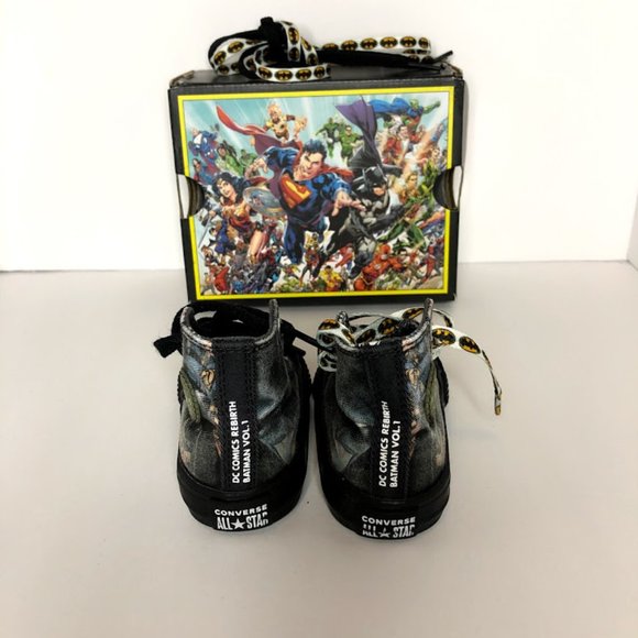 DC Comics Batman Converse Size 4 Baby/Toddler - Picture 4 of 8